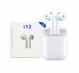 אוזניות Touch Bluetooth In-Ear אלחוטיות עם בית טעינה - i12 משודרגות