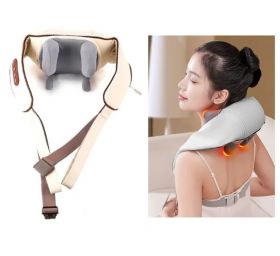 חגורת עיסוי שיאצו ייחודית נטענת 4D