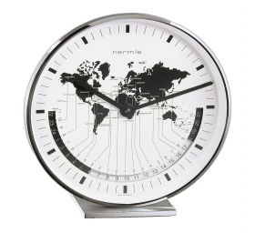 שעון קיר עולמי מתכתי מבית HERMLE גרמניה