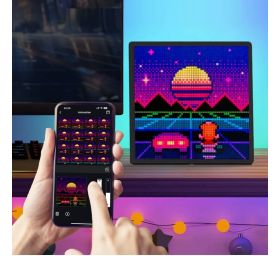 מסך לד מסגרת תמונות דיגיטלית בלוטוס