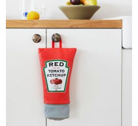 דיספנסר שקיות ניילון ממוחזרות בעיצוב קטשופ Ketchup