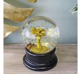 כדור שלג מהודר בסגנון וינטג' | Golden Palm Tree Snow Globe