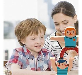 משחק מגדל אנשים דמויות אקרובטיות | Balancing game for kids