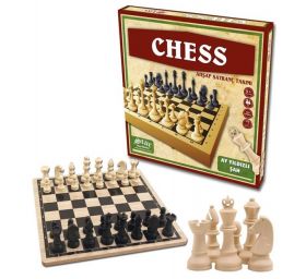לוח שחמט איכותי מעץ 30 ס''מ