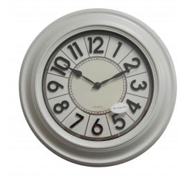 שעון קיר פלחים מעוצב דגם ממפיס לבית ולמשרד | לבן 40 ס"מ