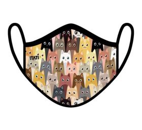 מסכת מגן זיהום אוויר מעוצבת - דגם חתולים