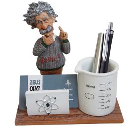 מעמד שולחני "איינשטיין" לעטים וכרטיסי ביקור