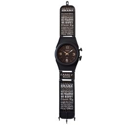 שעון קיר מעוצב כשעון יד, דגם "החיים הם מסע"