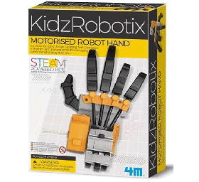 ערכה לבניית יד רובוטית חשמלית המדמה יד אנושית 4M