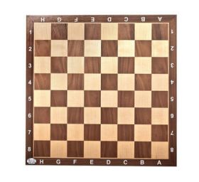לוח שחמט לעץ אגוז מייפל איכותי גודל משבצת 50X50