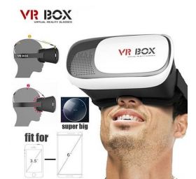 משקפי מציאות מדומה VR BOX לסמארטפון/אייפון + שלט