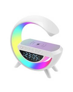 נורת שולחן מטען אלחוטי לסמארטפון ורמקול BT