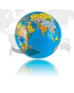 גלובוס מסתובב כולל תאורה מחליפה צבעים