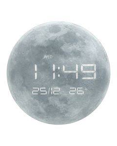 שעון קיר דיגיטלי שולחני בעיצוב ירח | 30 ס"מ